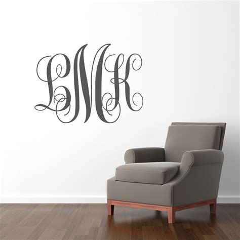 monogram wall stickers